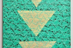 Triangles #M7 2023 oil on canvas 27" x 20"